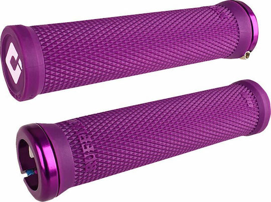 Odi Motorradlenkergriffe 22mm Länge 13,5cm Ruffian Diamond Knurled Ohne Flansch Universell Dual L33rfpr-pr Lila