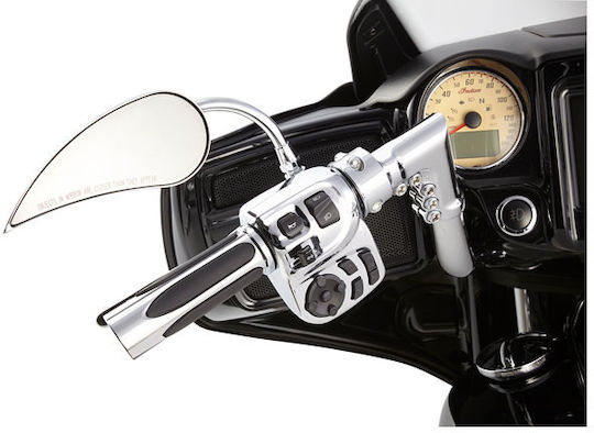 Arlen Ness Motorradle Grip Motorradhandschützer 14 18 Indians Chrom Deep Cut Komfortgriffe Chrom