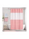 My Home Luxury Fabric Shower Curtain 180x180cm Pink