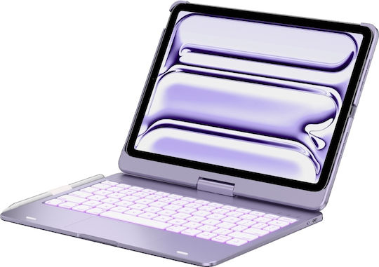 Supero Tablet Hülle Typecase Flexbook Touch Tastatur Ipad Air 11" M2 2024 M3 2025 M4 2026 Helllila