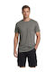 Short Sleeve Grey Blouse