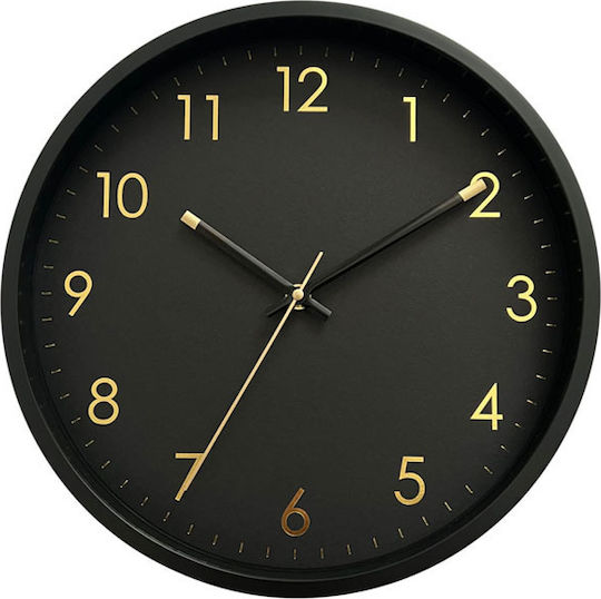 Ankor Ankor Kunststoff Wanduhr Schwarz