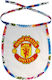 Manchester United F.c Baby Bib Water-Repellent with Lace Band Colored
