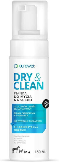 Eurowet Dry & Clean Foam Dogs Cats 150 Ml