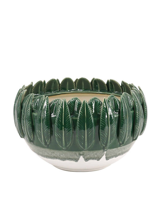 Artekko Bol Decorativ Glazurat Ceramic Verde 27.5x27.5x8cm Artekko Bol Decorativ Glazurat Ceramic Verde 27.5x27.5x8cm