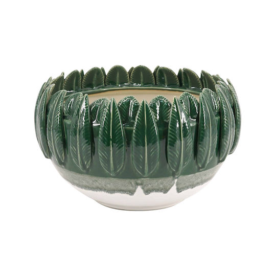 Artekko Bol Decorativ Glazurat Ceramic Verde 27.5x27.5x8cm Artekko Bol Decorativ Glazurat Ceramic Verde 27.5x27.5x8cm