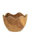 Artekko Holz Dekorative Schale Braun 26x26x4cm