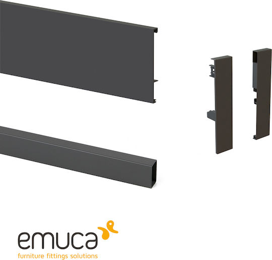 Emuca Möbelbeschläge Set Für Inneren Schublade 18.5cm 3113435-3113335-3113223
