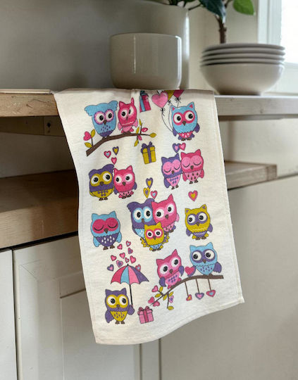Linea Home Owl Ποτηρόπανο 30x50cm Linea Home Owl Ποτηρόπανο 30x50cm