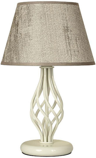City Lux Lampă de Masă Metalică pentru Soclu E27 cu Abajur Bronz și Bază
