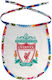 Koupakoupa Liverpool Waterproof Baby Bib Made of 100% Cotton with Lace Band Colored