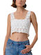 Women's Sleeveless Blouse Cream