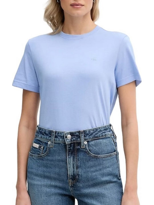 Calvin Klein Damen T-shirt Hellblau