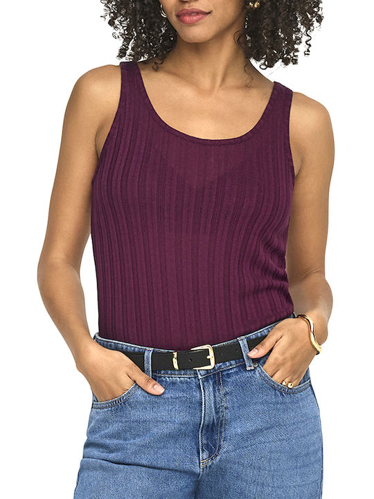 Only Women's Sleeveless Blouse Purple