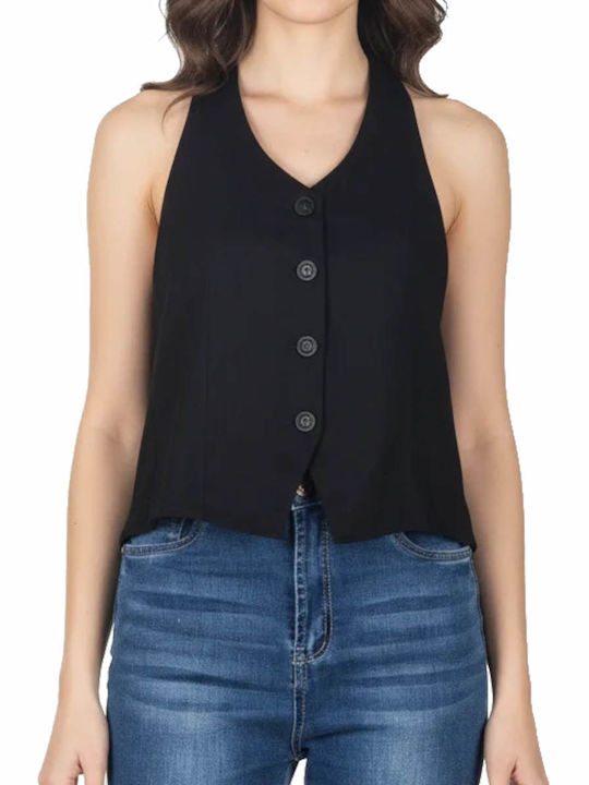 Paco & Co Women's Sleeveless Blouse Black