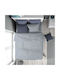 Dimcol Solid Παιδική Παπλωματοθήκη Μονή Βαμβακερή Light Blue-grey 160x240εκ.