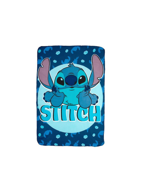 Disney Κουβέρτα Fleece Stitch Blue 140x100εκ.