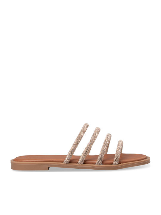 Women's Flat Sandals Gold