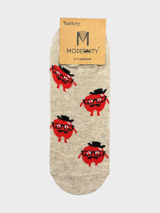 Modernity Women's Socks with Beige Patterns
