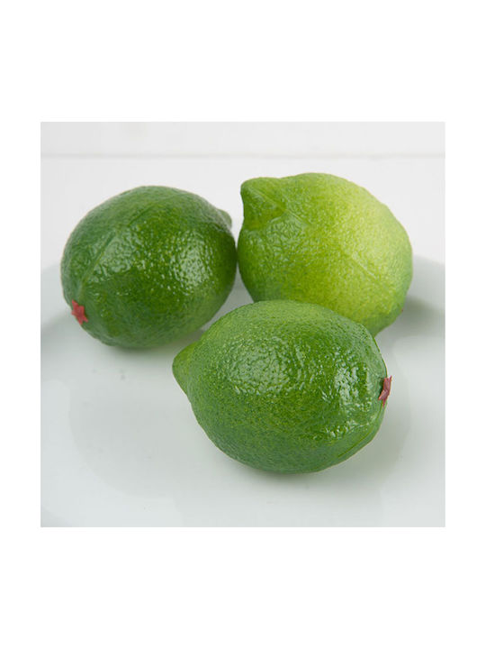 Set of 3 Decorative Lime Scented Candles Imitation 8x6cm 260.022.0051.09