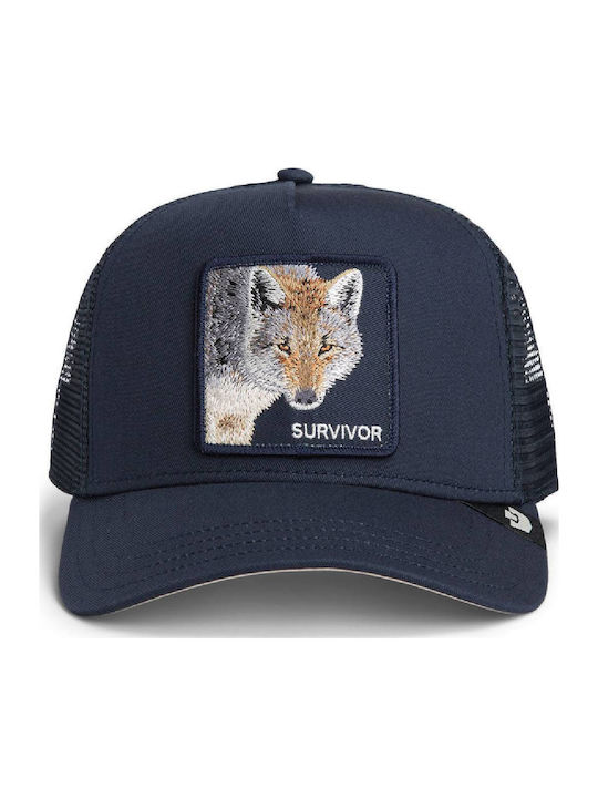 Goorin Bros Baseball Cap Survivor Wolf Navy