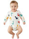 Nayinom Baby-Body Ecru Dinos