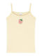 Minerva Strawberry Kids Tank Top Vanilla