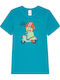 Minerva Monster Kids Short-Sleeved Undershirt Turquoise Reef