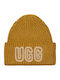 Chunky Beanie Γυναικείος Σκούφος με Rib Πλέξη σε Κίτρινο χρώμα