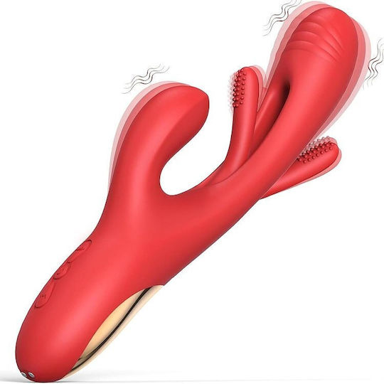 Smd Duopleaser Dual Motor Rabbit Vibrator 7 Vibration & 7 Pulsation Modes  Medical-grade Silicone 24 Cm Red | Skroutz.mt