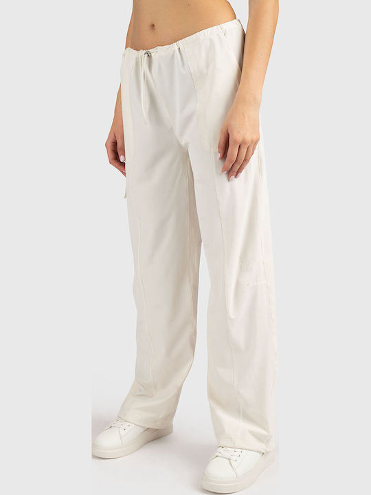 Guess Pantaloni De Trening Off White
