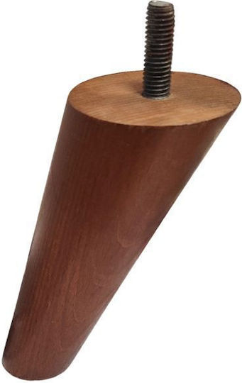 JGS S.A. Hölzernes Möbelbein 12cm Braun