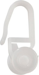 Fisco Curtain Hooks Safety Pins with Glider 20 Pieces