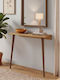 Wooden Console Sapphire Oak L60xW22xH77cm