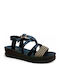 Γυναικεία Σανδάλια Flatforms Μαύρα