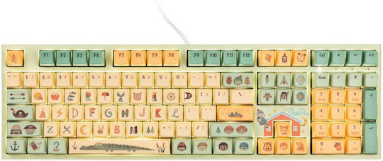 Ducky Dimanche One 2 Pro Peter Pan Varmilo V2 Iris Gaming Mechanical Keyboard with Custom Switches and Illuminated Keys English US Multicolour