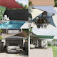 vidaXL Triangle Shade Sail White with PU Coatin...
