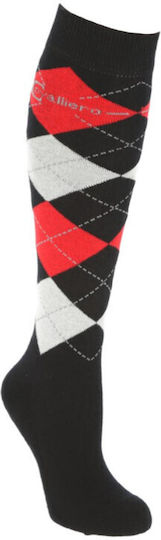 Covalliero Riding Socks Brescia Dark Blue Red Size 40-42 Kerbl