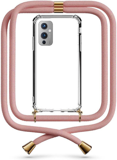 Θήκη Κινητού Διάφανη Κορδόνι Nude Oneplus 9