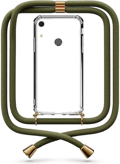 Θήκη Κινητού Διάφανη Κορδόνι Khaki Huawei Y6s