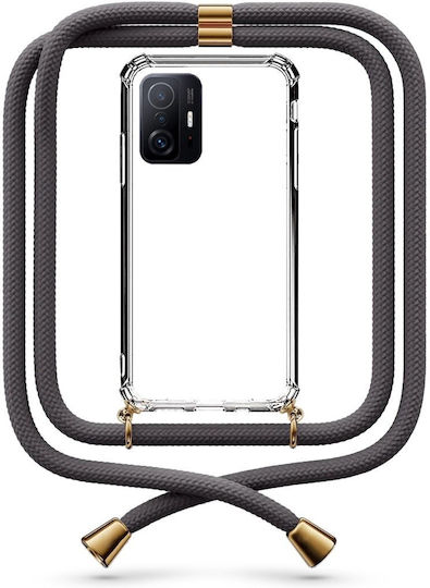 Mobile Phone Case Transparent Cord Dark Grey Xiaomi Mi 11T
