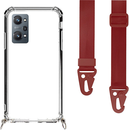 Husă Telefon Transparentă Curea Bordeaux Realme GT Neo 2