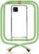 Mobile Phone Case Transparent Neck Strap Lime Green Realme C11 2021