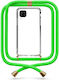 Θήκη Κινητού Διάφανη Κορδόνι Neon Green Huawei P40 Lite