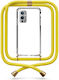 Θήκη Κινητού Διάφανη Κορδόνι Yellow Oneplus 9