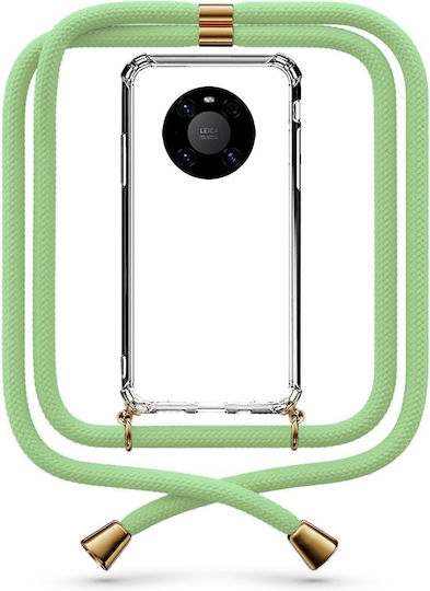 Θήκη Κινητού Διάφανη Κορδόνι Lime Green Huawei Mate 40
