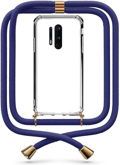 Θήκη Κινητού Διάφανη Κορδόνι Dark Blue Oneplus 8 Pro