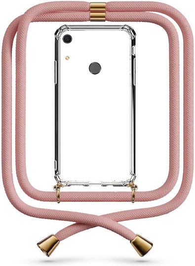 Husă Telefon Transparentă Curea Aurie Huawei Y6s
