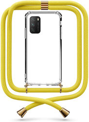 Θήκη Κινητού Διάφανη Κορδόνι Yellow Xiaomi Poco M3 Θήκη Κινητού Διάφανη Κορδόνι Yellow Xiaomi Poco M3