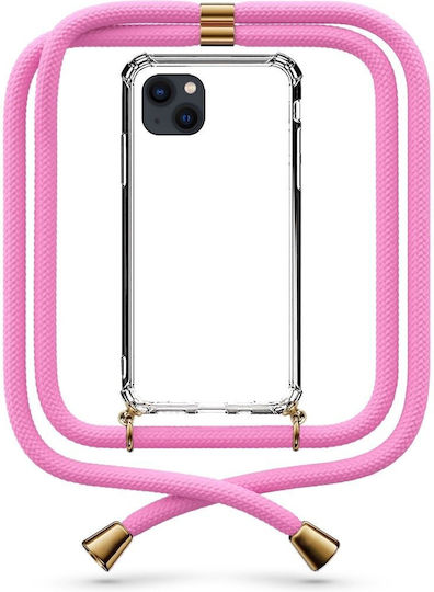 Θήκη Κινητού Διάφανη Κορδόνι Fuchsia Iphone 14